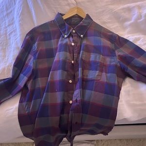 Classic mens plaid shirt